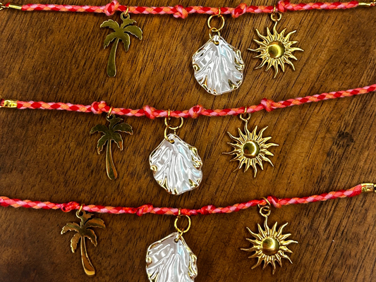 Bracelet charms - collection "Biz solaire" 🌴 🌞