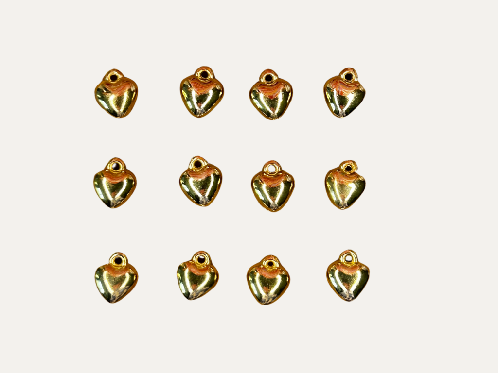 Charms coeur or
