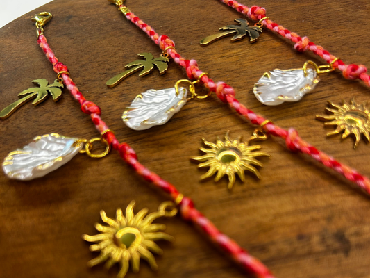 Bracelet charms - collection "Biz solaire" 🌴 🌞